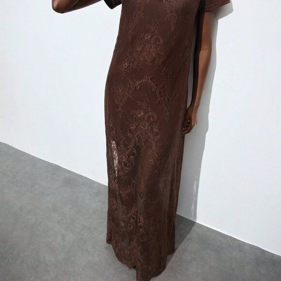 Multicolor Elegant Women's Sexy Lace Detachable Camisole Dress - Picture 6 of 7